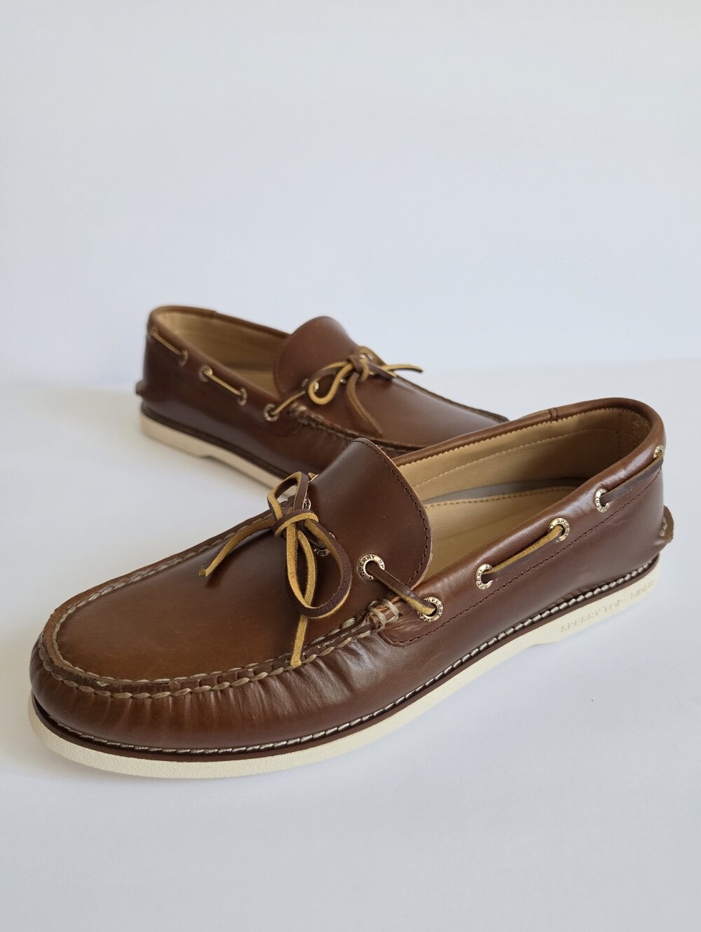 Sperry Authentic Original 2-Eye Men’s Boat Shoes, Brown/ Tan Brown, US Size 10